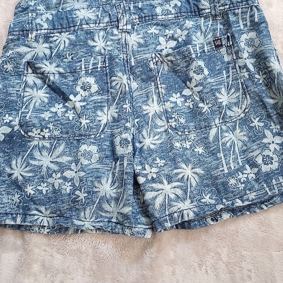 Vintage Y2K Union Bay Tropical Print Shorts Romper M - Picture 7 of 8